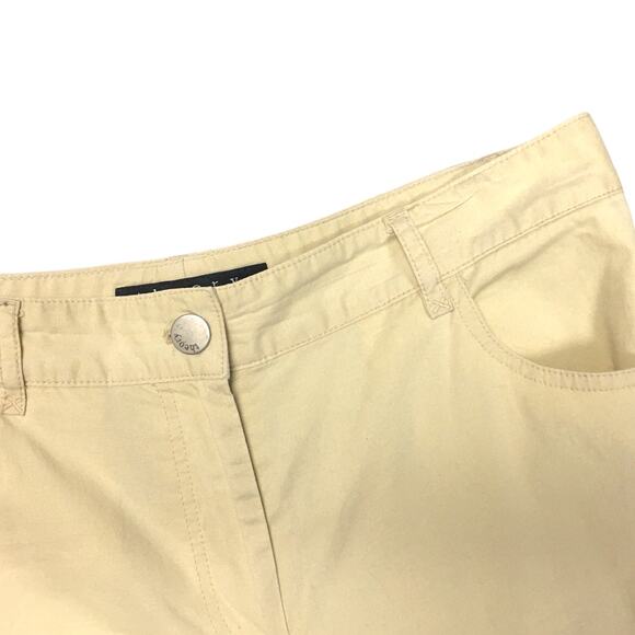 Theory Pants Slim‎ Straight Stretch Cream Beige Women's 2 Career Work Office - Picture 11 of 13